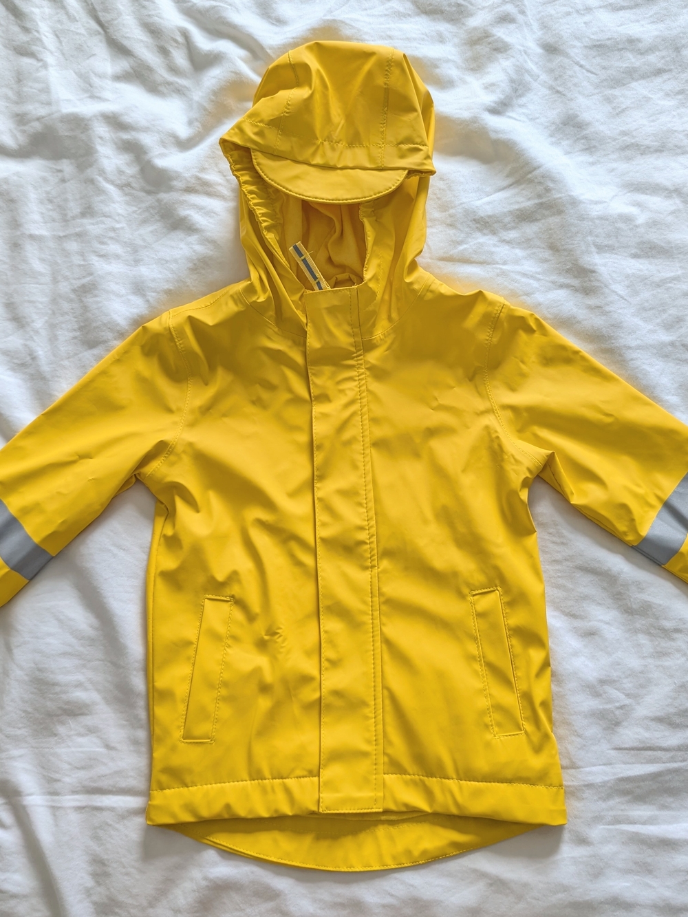 Kids Yellow Raincoat with Hood | 12 Months
